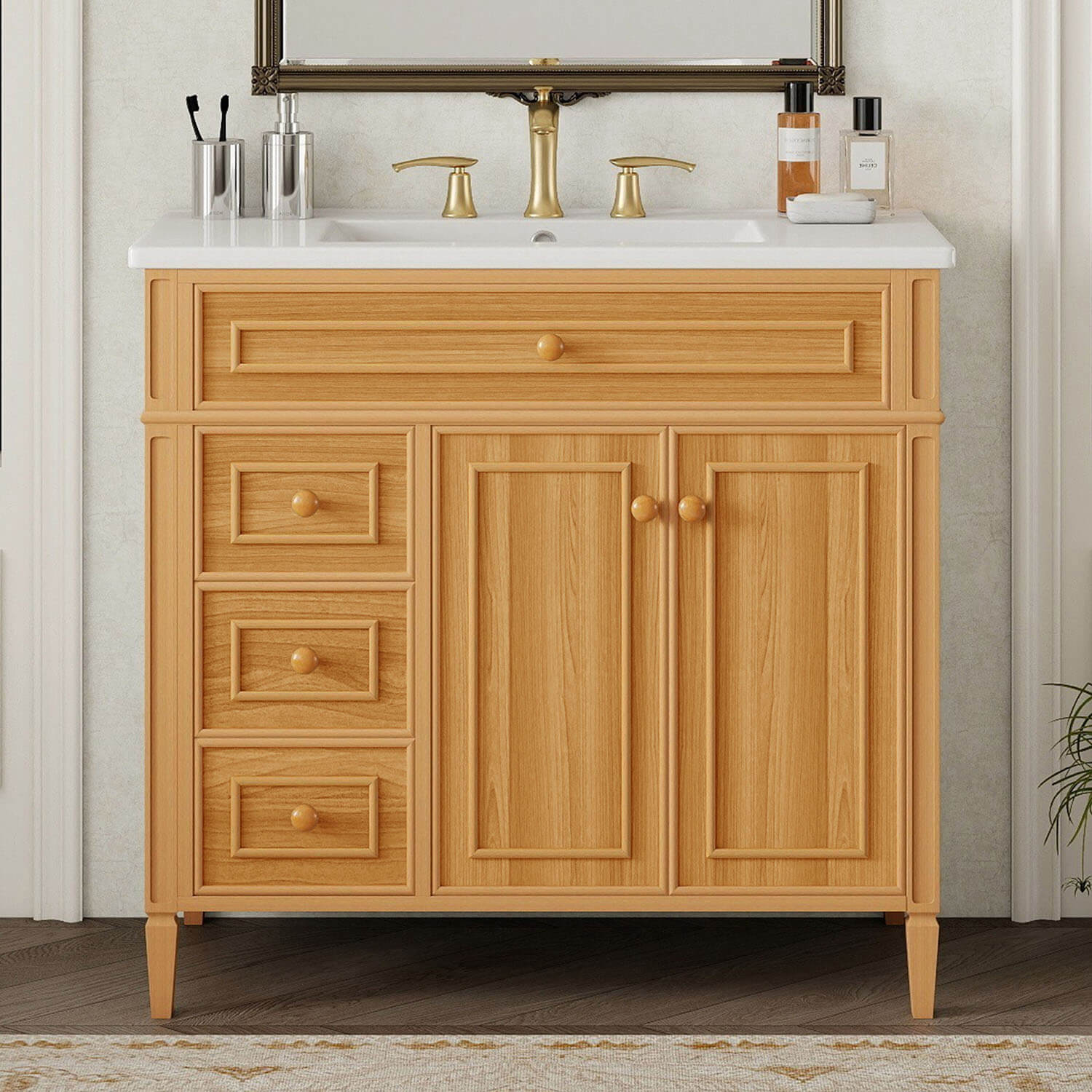 Bathroom Vanity with Ceramic Top